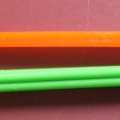 Double Point Knitting Needles 7" - Size 2 4 Plastic Red Green Vintage