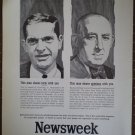 Newsweek Ad Vintage 1964 Joseph B Cumming Jr Raymond Moley