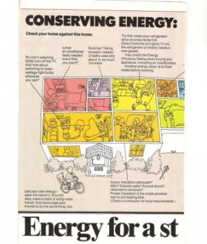 Exxon Conserving Energy 1977 Vintage Ad 2-page