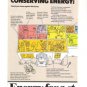 Exxon Conserving Energy 1977 Vintage Ad 2-page