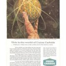 Union Carbide Periodic Table Eveready Prestone Pyrofax Vintage Ad 1961