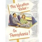 Pennsylvania Railroad Train  Vintage Ad 1952