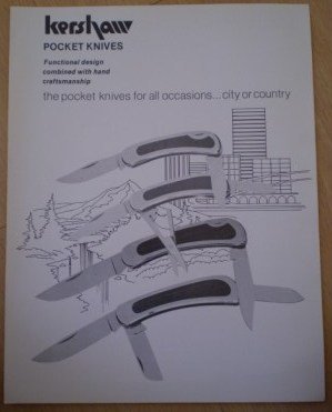 Kershaw Pocket Knives Leaflet Ad Knife Cutlery Co