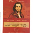 Don Giovanni Opera Pacific 2001 Ad 8 x 10.5 Original