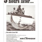 Air Afrique Fishing 5 Hours Later Vintage Ad 1967