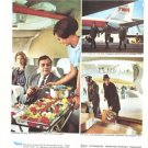 TWA 1965 2-page Vintage Ad French Trans World Airlines