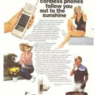 Cobraphone Cordless Telephones Vintage Ad 1983