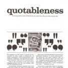 Newsweek Quotableness Magazine Vintage Ad 1966