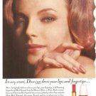 Christian Dior Lipstick Nail Enamel Vintage Ad 1966 CD