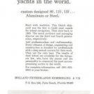 Holland Netherlands Kemberling Yachts Vintage Ad 1970