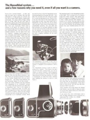 Hasselblad System Camera 500c Vintage Ad 1967