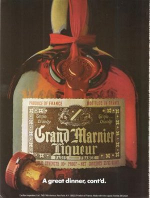 Grand Marnier Licqueur A Great Dinner Continued Vintage Ad 1973
