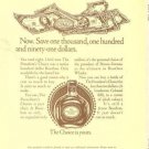 President's Choice Bourbon Whisky Kentucky Straight  Vintage Ad 1968