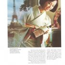Japan Airlines Air Lines JAL Vintage Service to Paris Ad 1968