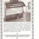 G Becker Organ French Vintage Ad 1965