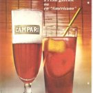 Campari Drink Cocktail Americano French Vintage Ad 1965