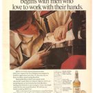 Old Crow Bourbon Jerry Simpson Chair Craftsman Vintage Ad 1971