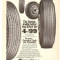 Firestone Sup-R-Belt Tire DeLuxe Champion Vintage Ad 1971