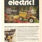 General Electric Elec Trak Garden Tractor GE Vintage Ad 1971