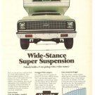 Chevrolet Pickup Chevy Wide Stance Super Suspension Vintage Ad 1971