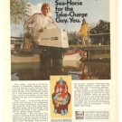 Johnson Loop Charged Sea Horse Outboard 60-hp Vintage Ad 1971