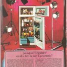 Frigidaire Refrigerator Cyclamatic Red French Vintage Ad 1966