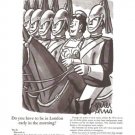 Air India London Soldiers on Horse Peter Arno 1966 Vintage Ad