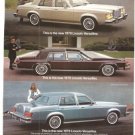 Lincoln Versailles 1979 Luxury Car Ford Vintage Ad 1978