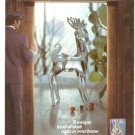 Spiegel Christmas Catalog Lead Crystal Reindeer Vintage Ad 1978