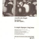 Credit Byonnais Bank Vintage Ad August 1966 French