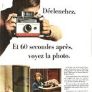 Polaroid 399F Land Camera Automatic 104  Vintage Ad May 1966 French