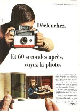 Polaroid 399F Land Camera Automatic 104  Vintage Ad May 1966 French