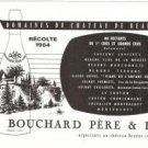 Bouchard Pere Fils Domaines du Chateau de Beaune Wine Vintage Ad May 1966 French
