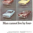 Man Cannot Live by 4x4 Sedans Alone Hertz Rent a Car 2p Vintage Ad June 1969