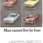 Man Cannot Live by 4x4 Sedans Alone Hertz Rent a Car 2p Vintage Ad June 1969