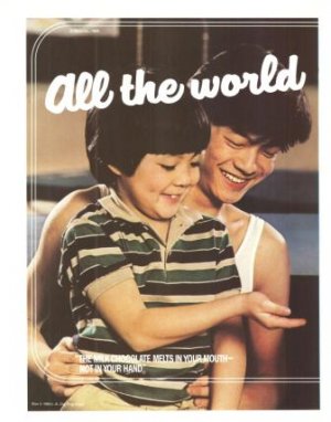 All The World Loves M&M's MM 2-page Vintage Ad 1984 Olympic Games