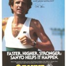 Frank Shorter Runner Sanyo Video Products Vintage Ad 1984 Olympic Games