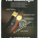 Citizen Watch Challenger 4 Mega 790 Professional Diver 1300M 1500 Vintage Ad 1984 Olympic Games