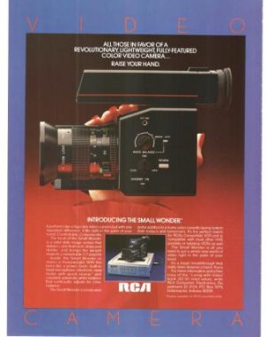 RCA Color Small Wonder Video Camera Vintage Ad 1984 Olympic Games