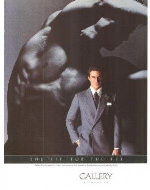 Gallery by Haggar Trim Fit Fashion Vintage Ad 1984 Olympic Games