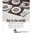 Kikkoman Soy Sauce to the World Vintage Ad 1984 Olympics