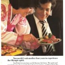 Korean Air Lines Stewardess KAL Airlines Vintage Ad 1984 Olympics