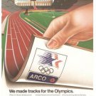 Arco Antlantic Ritchfield Company Tracks Vintage Ad 1984 Olympics