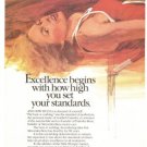 Mercedes Benz Salute to Excellence High Jumper 2-page Vintage Ad 1984 Olympics