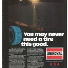 Uniroyal Tire Tiger Paw Plus With Royal Seal Vintage Ad 1984 Olympics