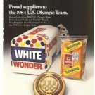Wonder Hostess Bakery People of ITT Vintage Ad 1984 Olympics
