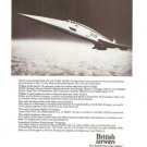 British Airways Quick Name An Airlines Concorde SST Vintage Ad 1984 Olympics