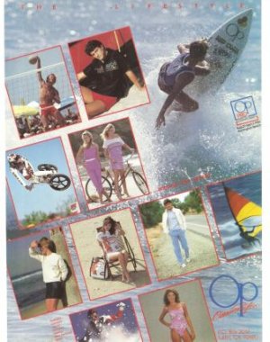 OP Ocean Pacific Pro Surfing Championship Vintage Ad 1984 Olympics
