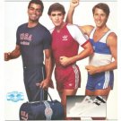 USA Adidas Running Shorts Singlet Vintage Ad 1984 Olympics