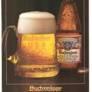 Budweiser Proud Sponsor Beer Vintage Ad 1984 Olympics
